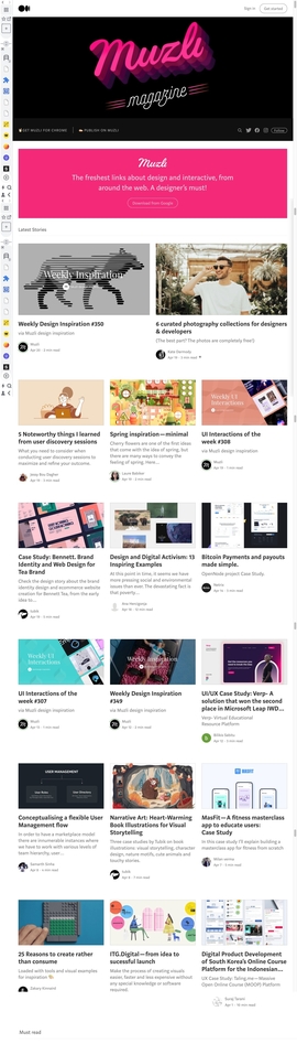 Muzli - Design Inspiration | DRAWWWERS