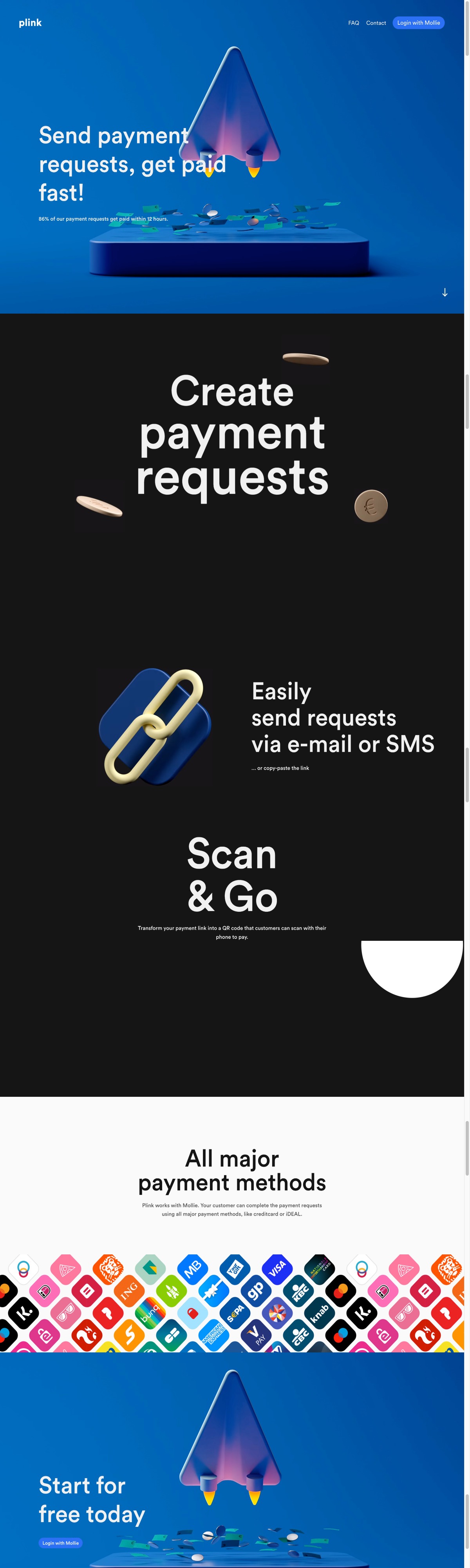 Plink - Create payment links and send them to your clients | DRAWWWERS