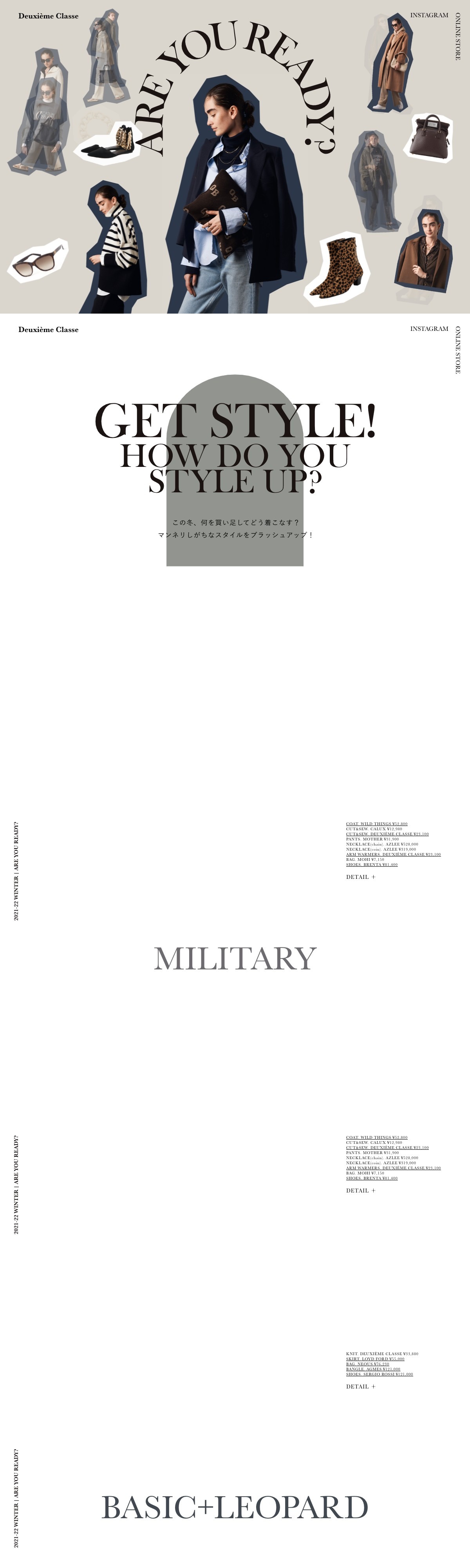 2021-2022 WINTER | ARE YOU READY? | Deuxieme Classe｜Deuxieme Classe - BAYCREW'S STORE | DRAWWWERS