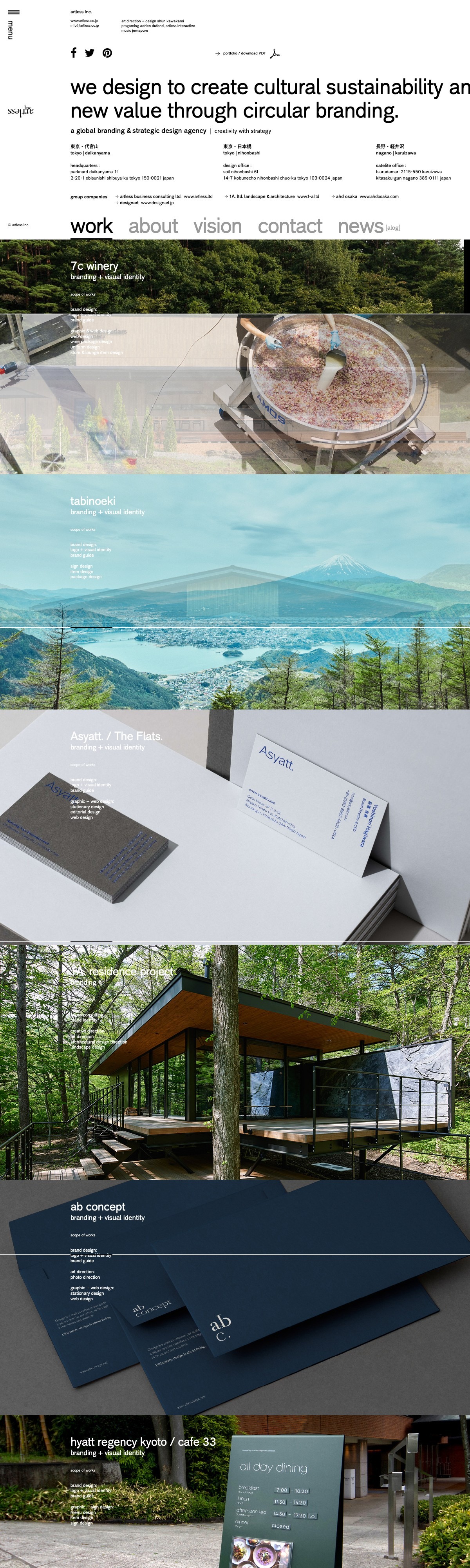 artless Inc. | a global branding & strategic design agency | creativity with strategy | DRAWWWERS