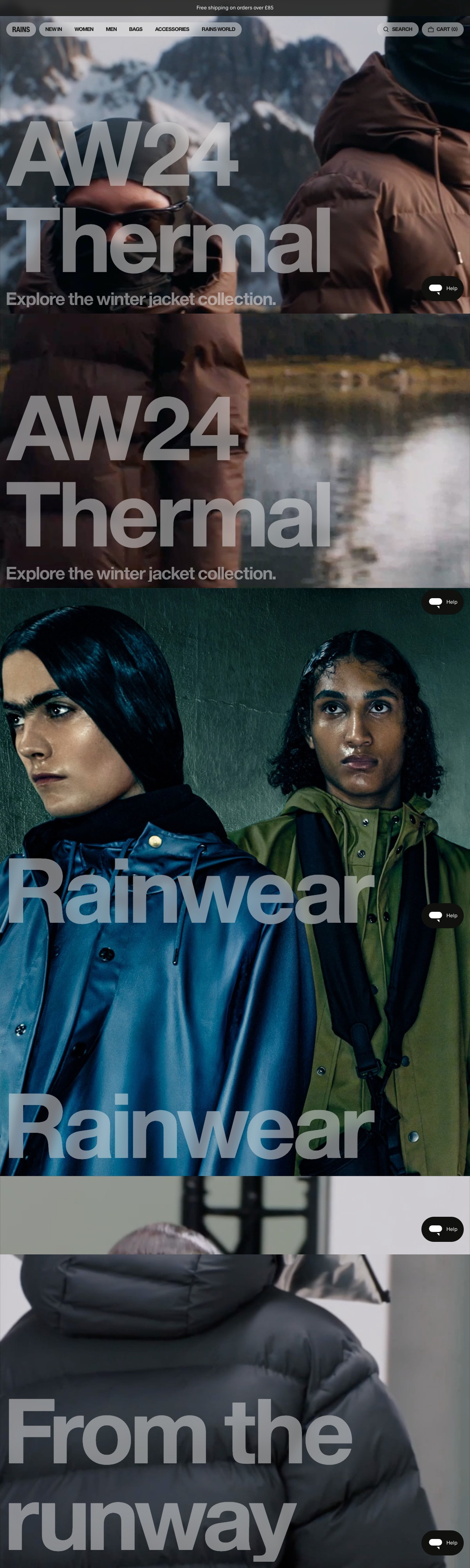 Rains | Explore Our Collection of Outerwear & Waterproof Clothing | DRAWWWERS