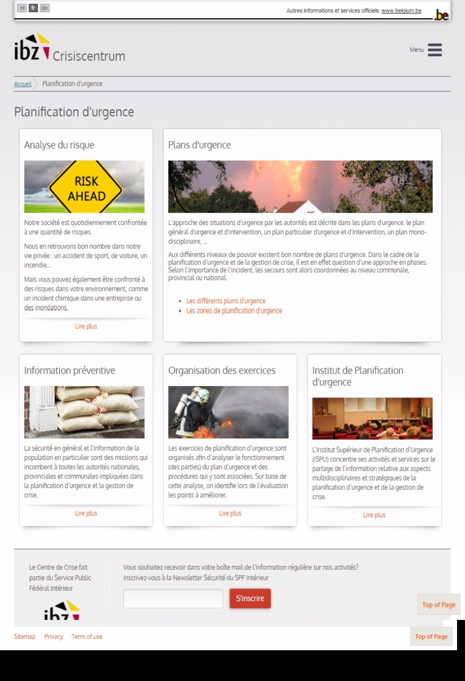 Planification d'urgence | Crisiscentrum | DRAWWWERS