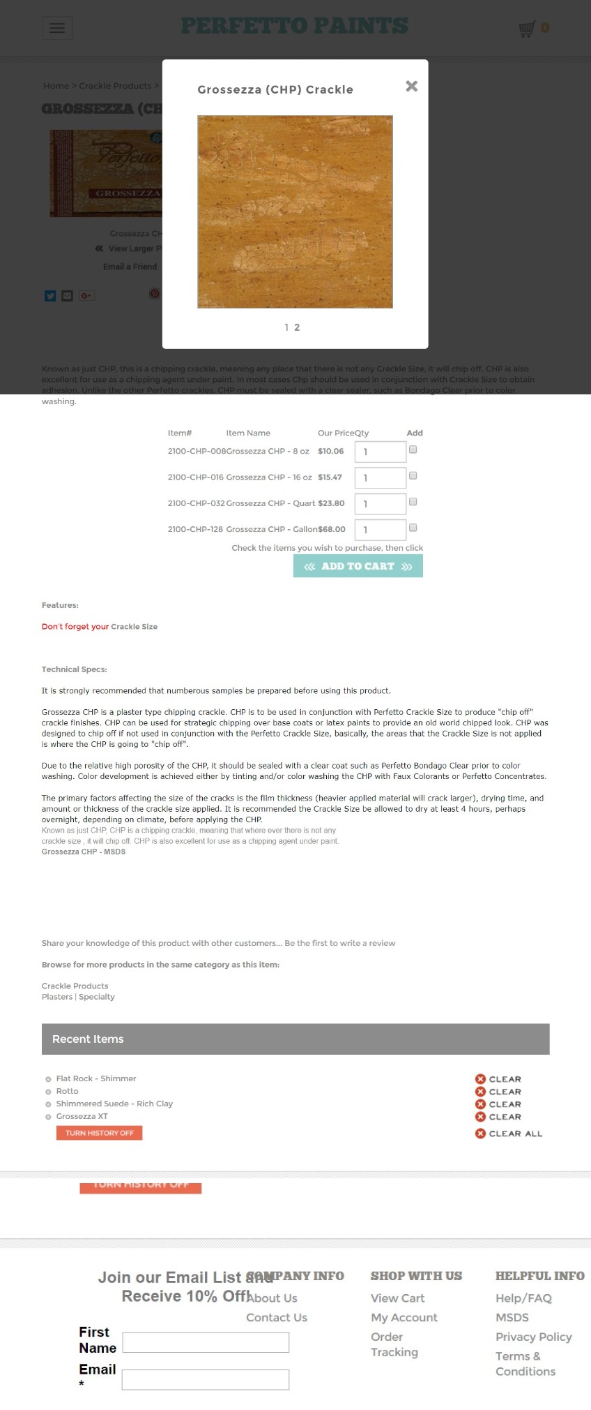 Perfetto's crackle products are all acrylic water based crackle mediums that are easily tinted and/or color washed. | DRAWWWERS