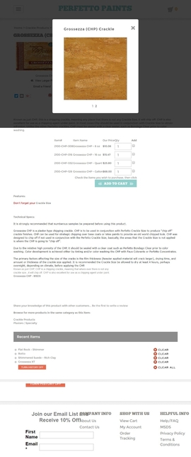 Perfetto's crackle products are all acrylic water based crackle mediums that are easily tinted and/or color washed. | DRAWWWERS