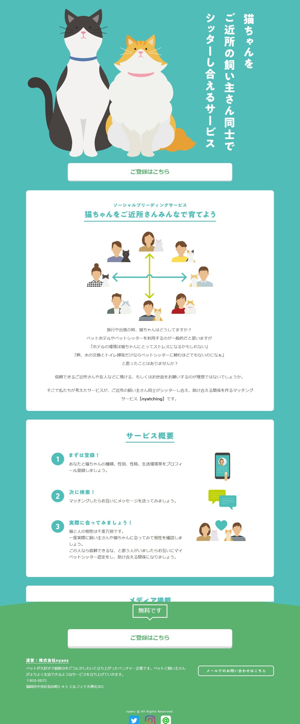 猫ちゃんをご近所の飼い主さん同士でシッターし合えるサービス | DRAWWWERS