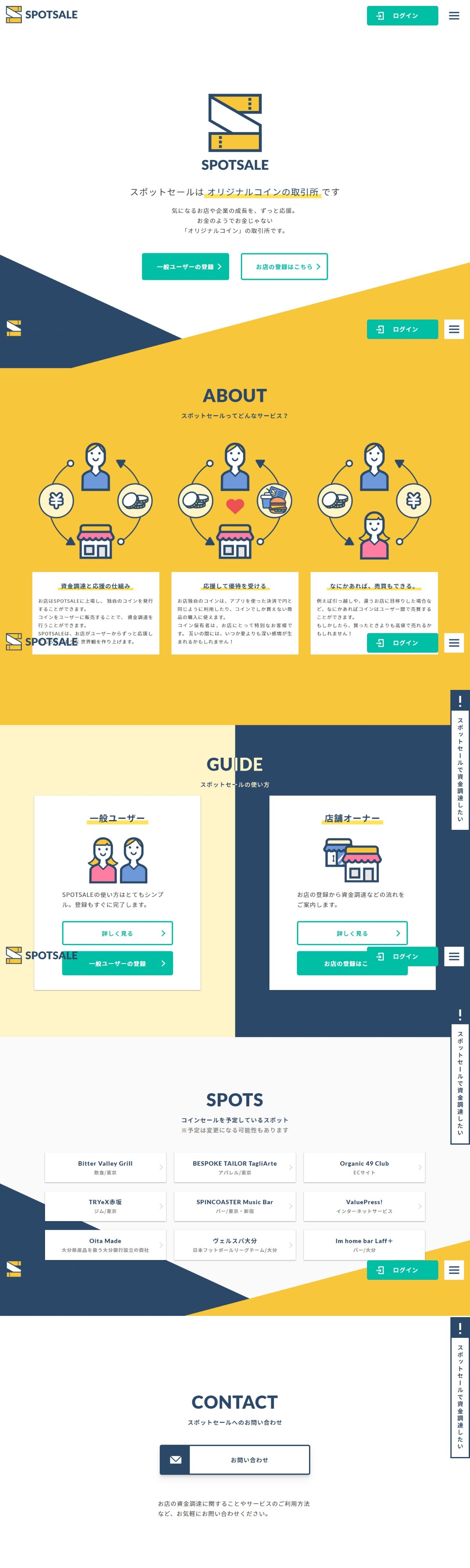 SPOTSALE(スポットセール) | オリジナルコインの取引所 | DRAWWWERS