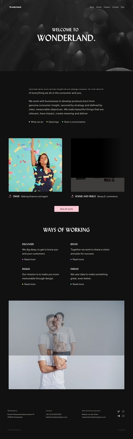 Wonderland. - Human Experience Design Studio in Amsterdam | DRAWWWERS