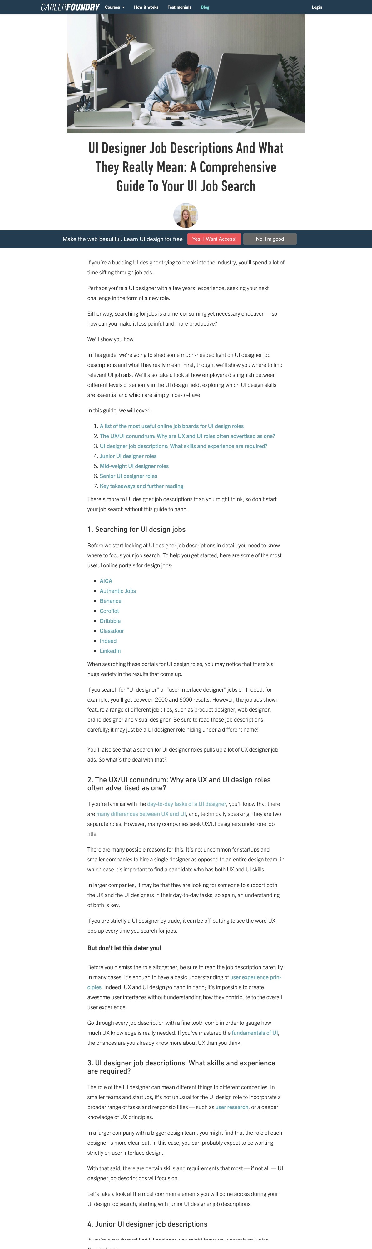 Your Ultimate Guide To UI Designer Job Descriptions | DRAWWWERS