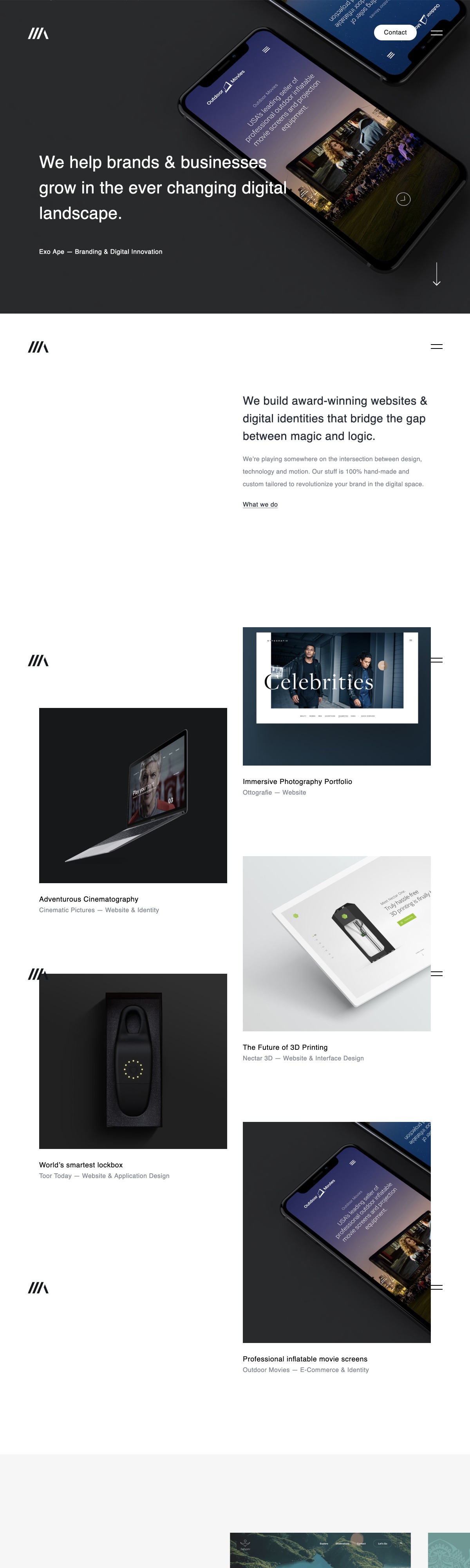 Exo Ape — Digital Design Agency for the bold and the brave. | DRAWWWERS