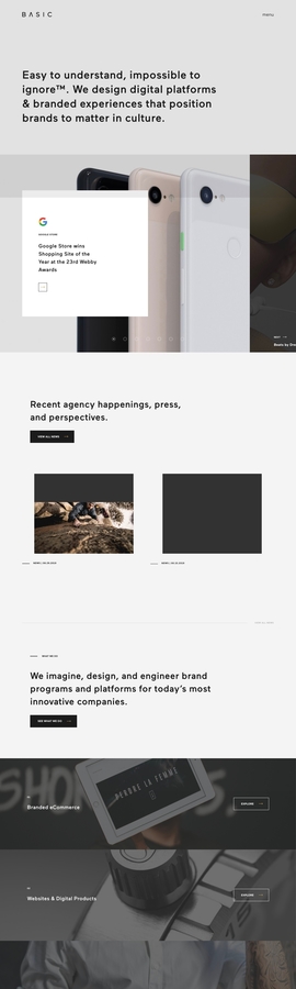 BASIC™ | Branding Agency | eCommerce, Digital Experience, Brand Design | DRAWWWERS