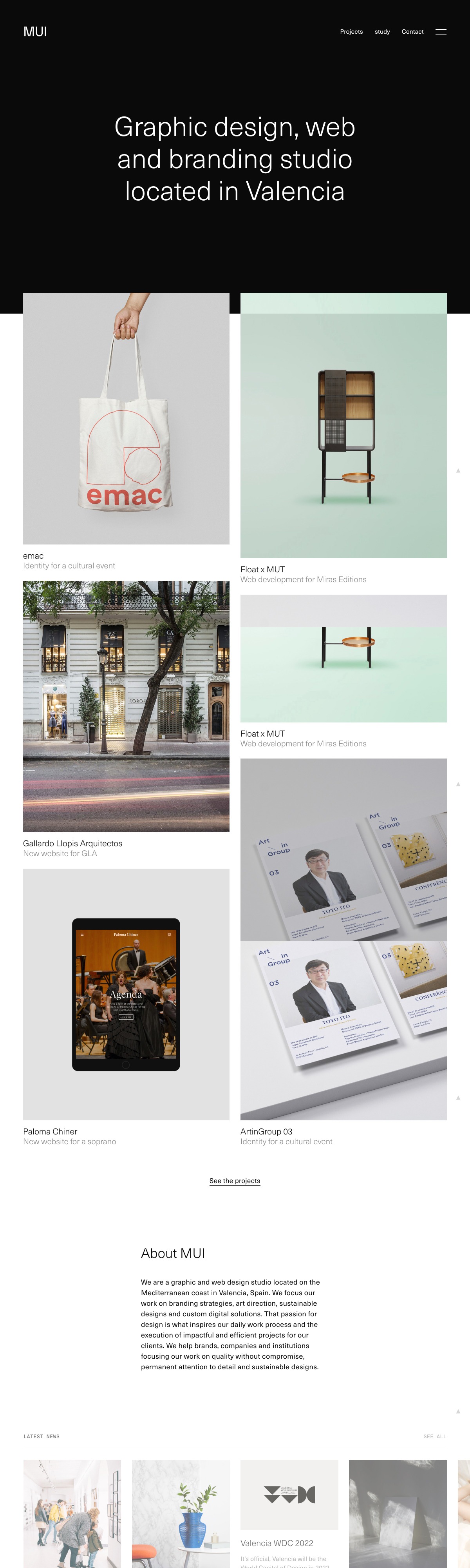MUI STUDIO - Graphic design, branding and web design in Valencia | DRAWWWERS