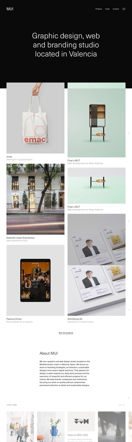 MUI STUDIO - Graphic design, branding and web design in Valencia | DRAWWWERS