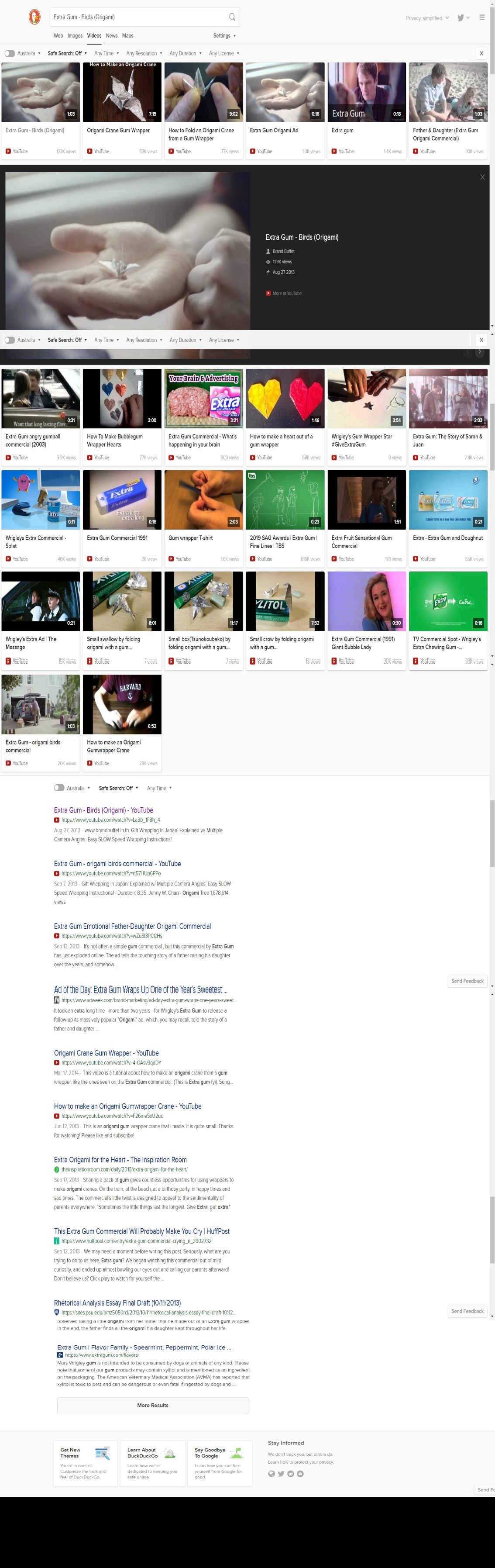 Extra Gum - Birds (Origami) at DuckDuckGo | DRAWWWERS