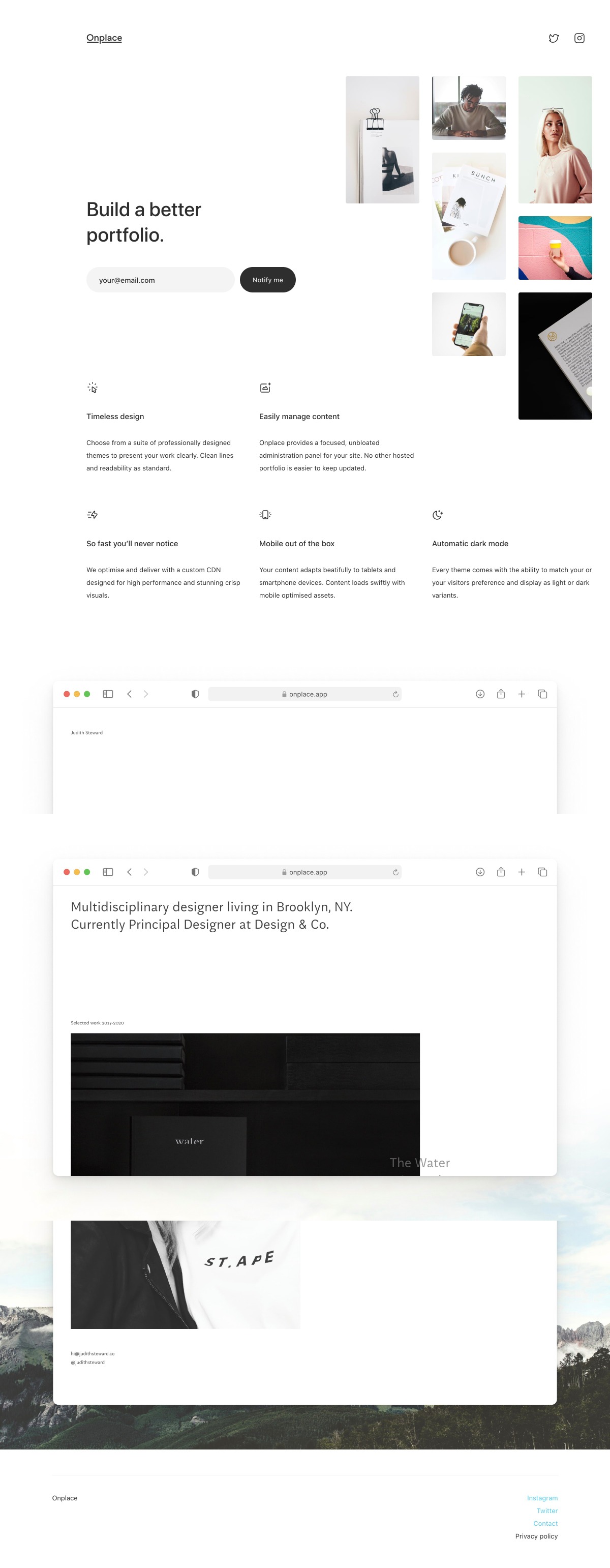 Onplace – build a better portfolio. | DRAWWWERS