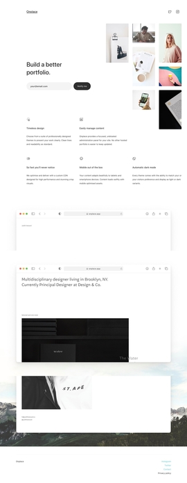 Onplace – build a better portfolio. | DRAWWWERS