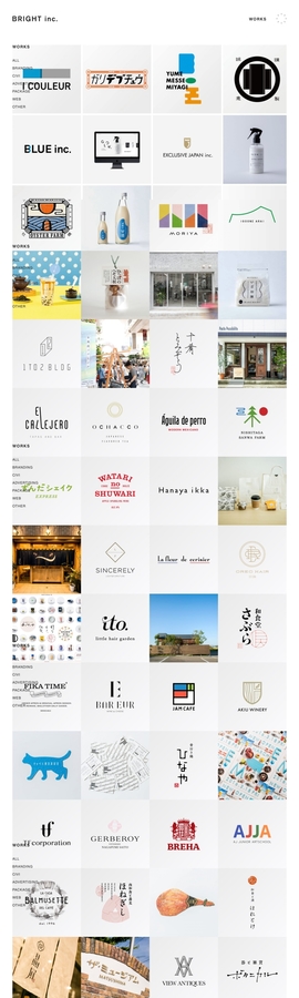 WORKS｜BRIGHT inc.｜デザインとブランディング | DRAWWWERS