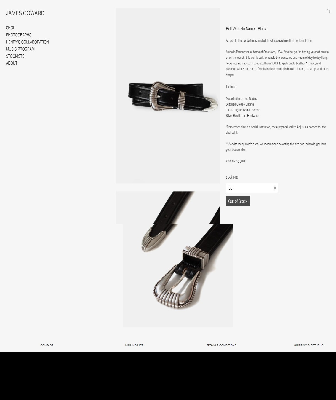 Belt With No Name - James Coward | DRAWWWERS