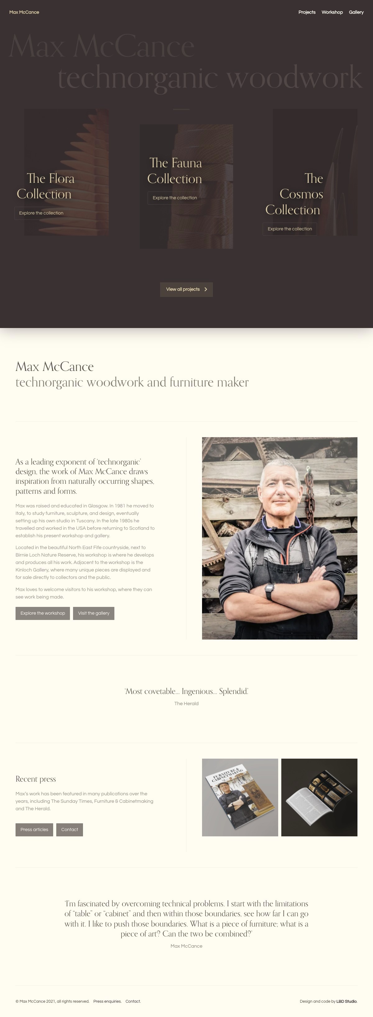 Max McCance – Technorganic woodwork and furniture | DRAWWWERS